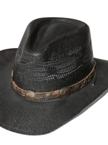 Stars & Stripes Western Strohhut Fresno schwarz Hüte Strohhüte Schwarz unisex main image Western Wear