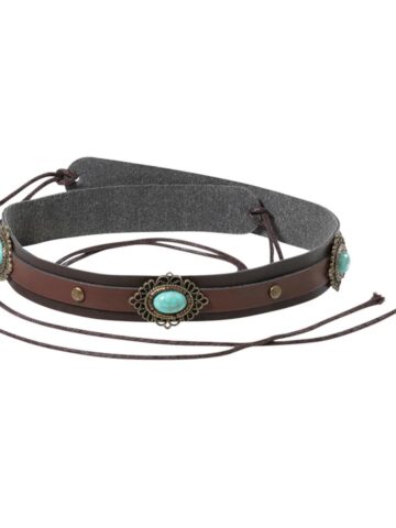 Stars & Stripes Western Style Cowboyhut Hutband HB-45 schwarz Hüte Hutbänder Schwarz unisex main image Western Wear