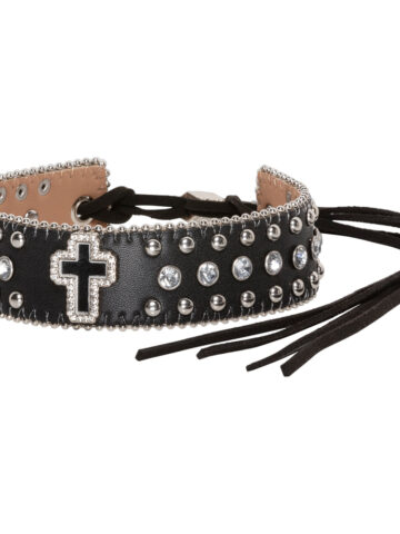 Stars & Stripes Western Style Cowboyhut Hutband HB-59 schwarz Hüte Hutbänder Schwarz unisex main image Western Wear