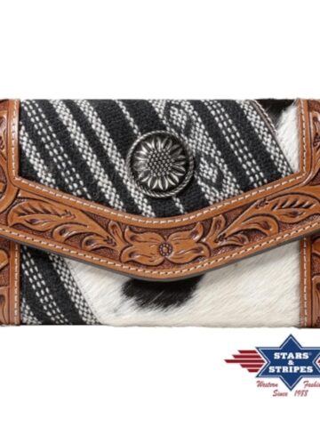 Stars & Stripes Western Style Geldbörse Wallet-04 Accessoires Geldbörsen Braun female main image Western Wear