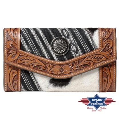 Stars & Stripes Western Style Geldbörse Wallet-04 Accessoires Geldbörsen Braun female main image Western Wear