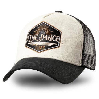 Stars & Stripes Western Trucker Cap Line Dance Time black white Hüte Caps Braun unisex main image Western Wear