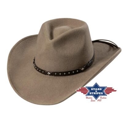 Stars & Stripes Western Wollfilzhut Reno sand Hüte Filzhüte Beige unisex main image Western Wear