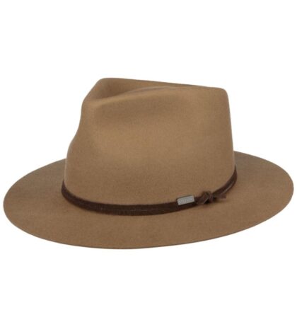 Stetson Fedora Woolfelt dunkelbeige Hüte Filzhüte Beige unisex main image Western Wear