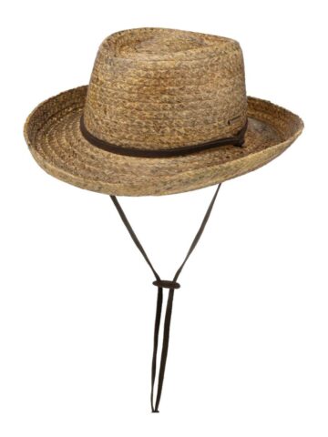 Stetson Gambler Raffia Strohhut Hüte Strohhüte Braun unisex main image Western Wear