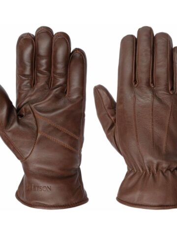 Stetson Herren Schafsleder Winter-Handschuhe dunkelbraun Accessoires Handschuhe Braun unisex main image Western Wear