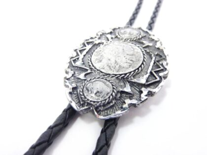 Western Bolotie Indian Head Coin Accessoires Boloties Silber unisex detail 2