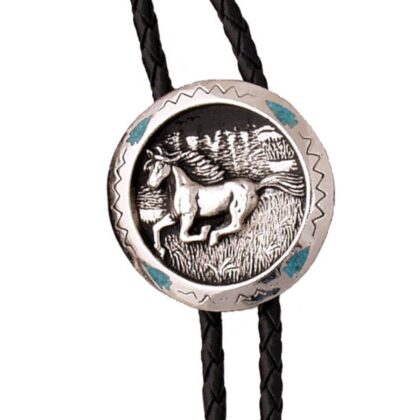 Western Bolotie Running Horse Accessoires Boloties Silber unisex detail 1