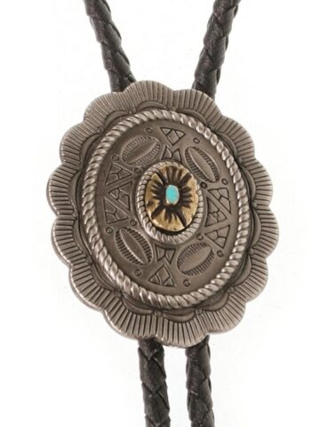 Western Bolotie Turquoise Concho Accessoires Boloties Silber unisex main image Western Wear