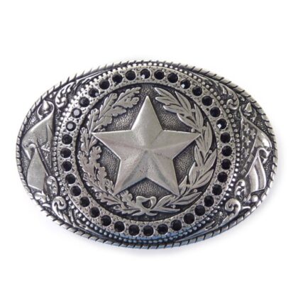 Western-Gürtelschnalle Sheriff Silber Gürtel Gürtelschnallen Silber unisex main image Western Wear