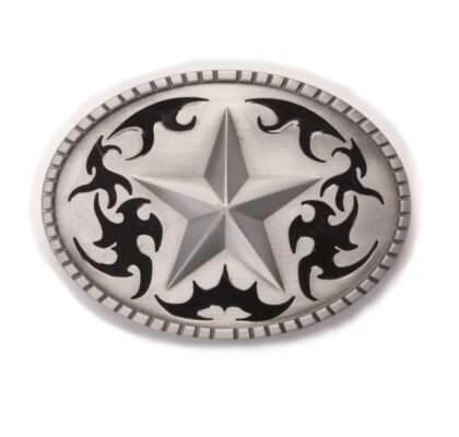 Westerngürtelschnalle Antik Silver Star Gürtel Gürtelschnallen Silber unisex main image Western Wear