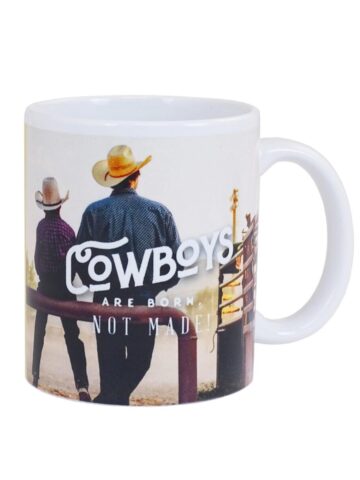 Westernwear Westernfan Kaffetasse Cowboys are Born 300 ml Accessoires Dekoartikel Weiß unisex main image Western Wear