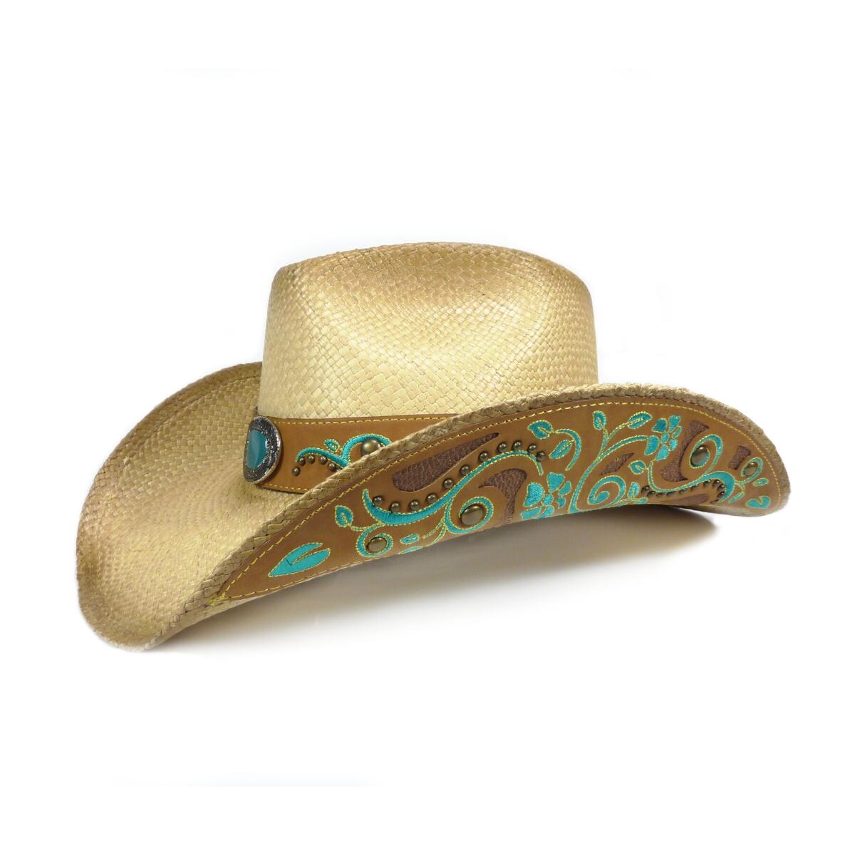 Cowboyhut Für Damen Mit Strass Und Glitzer – Breite Krempe, Verstellbar, Für Western-Partys & Karneval