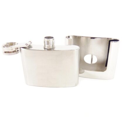 Flachmann Gürtelschnalle Flask 60 ml Gürtel Gürtelschnallen Silber unisex detail 1