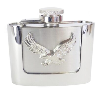 Flachmann Gürtelschnalle Flask Flying Eagle 60 ml Gürtel Gürtelschnallen Silber unisex main image Western Wear