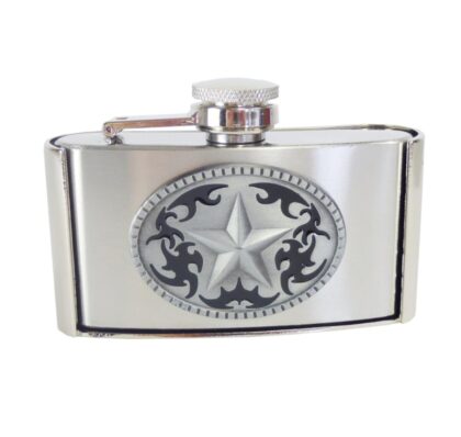 Flachmann Gürtelschnalle Flask Western Star 88 ml Gürtel Gürtelschnallen Silber unisex main image Western Wear