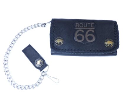 Great Western Biker- & Trucker-Geldbörse Route 66 schwarz Accessoires Geldbörsen Schwarz unisex main image Western Wear