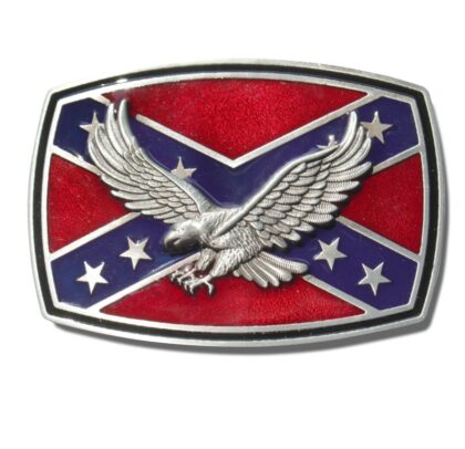 Great Western Gürtelschnalle Rebel Eagle - Konföderierten Flagge Gürtel Gürtelschnallen Rot unisex main image Western Wear