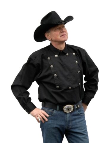 Great Western John Wayne Country Old Style Westernhemd schwarz Cowboys Old Style Schwarz male main image Western Wear