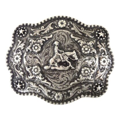 Rodeo-Gürtelschnalle Sliding Stop Silber Gürtel Gürtelschnallen Silber unisex main image Western Wear