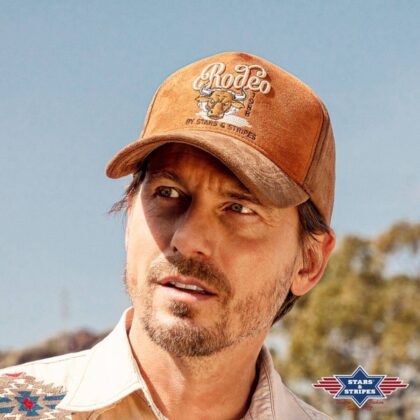 Stars & Stripes Trucker Cap Rodeo Hüte Caps Braun unisex detail 1