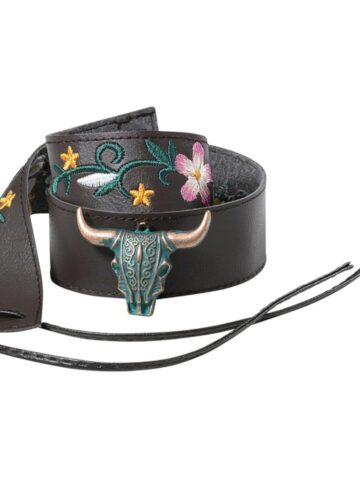 Stars & Stripes Western Style Cowboyhut Hutband HB-46 schwarz Hüte Hutbänder Schwarz female main image Western Wear