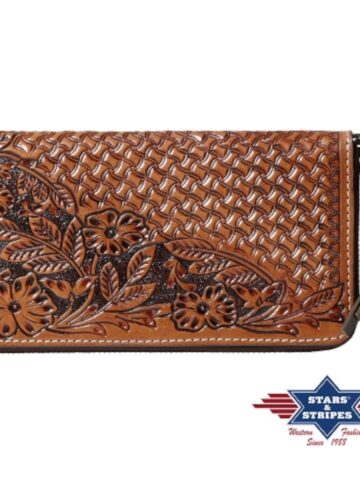 Stars & Stripes Western Style Geldbörse Wallet-05 Accessoires Geldbörsen Braun female main image Western Wear