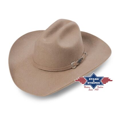 Stars & Stripes Western Wollfilzhut Houston sand Hüte Filzhüte Beige unisex detail 1