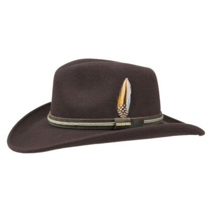 Stetson Chasney Western VitaFelt Cowboyhut Hüte Filzhüte Braun unisex main image Western Wear