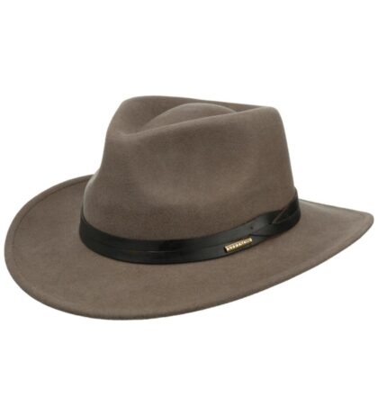 Stetson Wollfilz Outdoor Westernhut dunkelbeige Hüte Filzhüte Grau unisex main image Western Wear