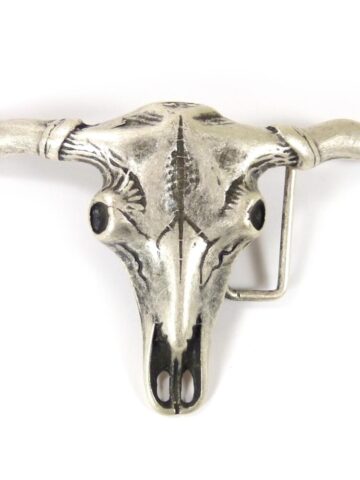 Western-Gürtelschnalle Texas Longhorn Gürtel Gürtelschnallen Silber unisex main image Western Wear