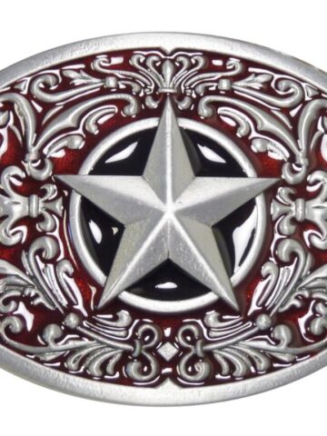 Westerngürtelschnalle Southwest Star Gürtel Gürtelschnallen Rot unisex main image Western Wear