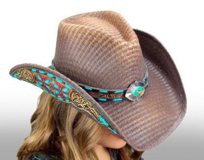 Dallas Hats Buckeye Damen Western-Strohhut Stilvoller Flair Hüte Strohhüte Braun female detail 2