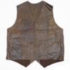 Great Western Herren Antik Classic Lammleder-Weste braun Cowboys Westen Braun male detail 3