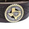 Great Western Texas Conchos Leder-Westerngürtel dunkelbraun Gürtel Ledergürtel Braun unisex detail 1