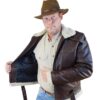 Great Western Vintage Style Fliegerjacke aus Anilin Rindsleder braun Outdoor Lederjacken Braun male detail 2