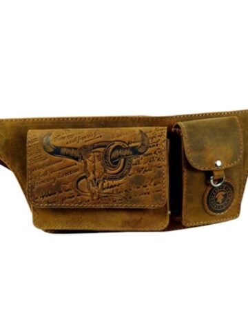 Landleder Büffelleder Beltbag-Gürteltasche BULL&SNAKE Accessoires Geldbörsen Braun unisex main image Western Wear