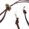Lederkinnriemen für Westernhüte mit Haken braun Hüte Zubehör Braun unisex detail 1