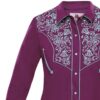 Rangers Westernbluse Avery lila türkis langarm Ladies Oberteile & Blusen Lila female detail 1