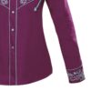 Rangers Westernbluse Avery lila türkis langarm Ladies Oberteile & Blusen Lila female detail 2