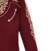 Rangers Westernhemd Jose weinrot weiß langarm Cowboys Westernhemden Rot male detail 3