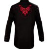 Rangers Westernhemd Ricardo schwarz rot langarm Cowboys Westernhemden Schwarz male detail 1