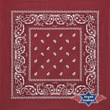 Stars & Stripes American Style Bandana-01 bordeaux Accessoires Sonstiges Rot unisex detail 1