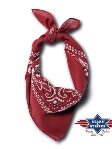 Stars & Stripes American Style Bandana-01 bordeaux Accessoires Sonstiges Rot unisex main image Western Wear