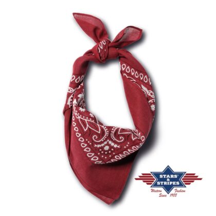 Stars & Stripes American Style Bandana-01 bordeaux Accessoires Sonstiges Rot unisex main image Western Wear