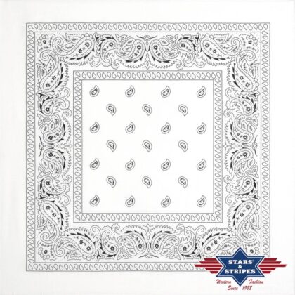 Stars & Stripes American Style Bandana-04 white Accessoires Sonstiges Weiß unisex detail 1