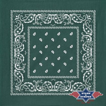 Stars & Stripes American Style Bandana-09 dark green Accessoires Sonstiges Grau unisex detail 1