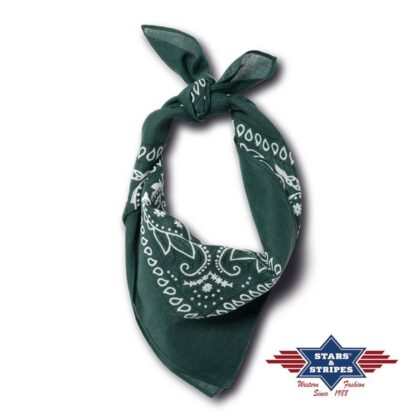 Stars & Stripes American Style Bandana-09 dark green Accessoires Sonstiges Grau unisex main image Western Wear