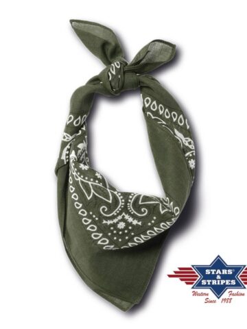 Stars & Stripes American Style Bandana-10 olive green Accessoires Sonstiges Grün unisex main image Western Wear