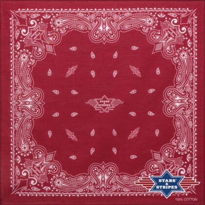 Stars & Stripes American Style Bandana-14 bordeaux Accessoires Sonstiges Rot unisex detail 1